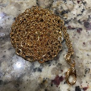 Louis Vuitton felicie gold chain